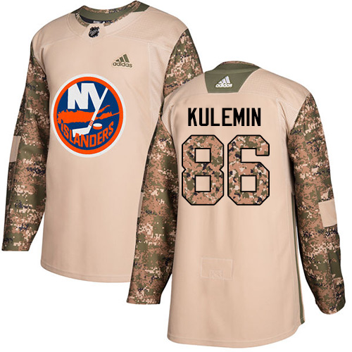 Adidas Islanders #86 Nikolay Kulemin Camo Authentic Veterans Day Stitched NHL Jersey - Click Image to Close